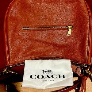 Coach leather cross body Med/Large Gently Used